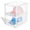 Acrylic Shoes Drawer Boxes CON-WH0112-083-1