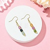 Natural Gemstone Dangle Earrings EJEW-JE07308-7