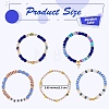 5Pcs 5 Style Handmade Polymer Clay Beads Stretch Bracelets Sets BJEW-SZ0001-77B-2
