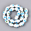 Frosted Handmade Lampwork Beads Strands LAMP-N037-03B-2