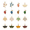 64Pcs 16 Styles Alloy Enamel Pendants ENAM-PJ0001-04-2