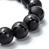Frosted Glass Beads Stretch Bracelets BJEW-I296-08C-2