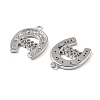 Brass with Cubic Zirconia Pendant KK-CJC0023-02B-P-2