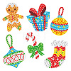 Christmas Theme DIY PVC Diamond Painting Sticker Kit PW-WG29650-14-1