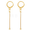 Brass Leverback Earring Findings EJEW-TAC00037-1