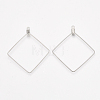 304 Stainless Steel Wire Pendants STAS-S103-10-2