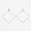 Tarnish Resistant 304 Stainless Steel Wire Pendants STAS-S103-10-2