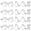 40Pcs 925 Sterling Silver Clip-on Earring Findings STER-BC0004-56B-1