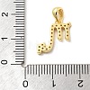 925 Sterling Silver Micro Pave Clear Cubic Zirconia Pendants LS-STER-Z012-06G-02-3