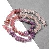 Natural Rose Quartz & Madagascar Rose Quartz & Amethyst Beads Strands G-L610-A08-B01-2