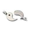201 Stainless Steel Split Pendants STAS-Q342-17P-2