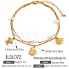 Ocean Shell Shape & Turtle Charm Anklets WG11FAC-01-2