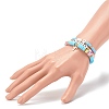 Polymer Clay Heishi Beads Stretch Bracelets Sets for Valentine's Day BJEW-JB06298-01-11