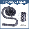Pleated Polyester Lace Ribbons SRIB-WH0011-473A-2