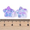 Transparent Spray Paint Glass Beads GLAA-H035-02K-3