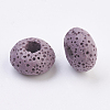 Natural Dyed Lava Rock European Beads G-E477-A08-2