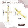 12Pcs Religion Alloy Crystal Rhinestone Connector Charms FIND-PH0038-15G-2