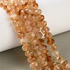 Heated Natural Citrine Beads Strands G-C259-A19-5x8mm-9
