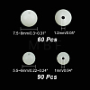 6 Styles Synthetic Luminous Stone Round Beads G-CA0001-55-2