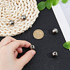 5Pcs 304 Stainless Steel Round Cord End Caps STAS-FH0002-40C-3