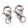 304 Stainless Steel Lobster Claw Clasps STAS-G240-01D-P-2