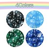 64Pcs 4 Colors Round Imitation Cat Eye Resin Beads RESI-FS0001-66A-2