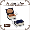 Microfiber Ring Storage Boxes CON-WH0100-47-2