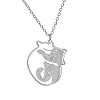 Non-Tarnish Stainless Steel Pendant Necklaces ZE1785-2-1