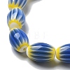 Handmade Millefiori Lampwork Beads Strands LAMP-F035-12O-3