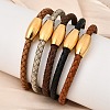 Adjustable Imitation Cord Bracelets for Women Men BJEW-F532-01G-1