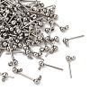 304 Stainless Steel Ball Post Stud Earring Findings STAS-Z035-01P-G-1