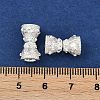 Brass Micro Pave Clear Cubic Zirconia Screw Clasps KK-H202-02A-S-3