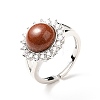 Synthetic Goldstone Adjustable Rings RJEW-P043-02P-19-4