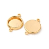 Brass Connector Cabochon Settings KK-F898-21A-G-2