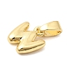 Brass Letter Charms KK-G554-22G-W-2