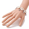 Adjustable Alloy Tortoise Charm Bracelets BJEW-JB13652-5