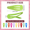 60Pcs 10 Colors Baking Paint Iron Doll Snap Hair Clips PHAR-PH0001-20-2