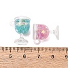 Transparent Resin Pendants RE-B004-01-3