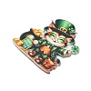 Saint Patrick's Day Opaque Printed Acrylic Pendants OACR-A045-05E-2