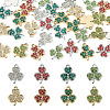 32Pcs 8 Styles Alloy Rhinestone Pendants ALRI-TA0001-45-1