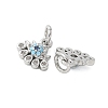 Brass Micro Pave Cubic Zirconia Charms KK-U056-46P-2