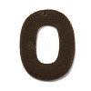 Flocking Opaque Resin Pendants RESI-K033-08D-1