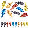 DIY Imitation Leather Lightning Bolt Dangle Earring Making Kits DIY-TA0010-70B-1
