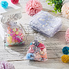 50Pcs Heart Printed Organza Bags OP-TADJ0001-01C-5