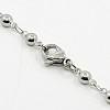 Ball Chain Necklace for Men NJEW-F027-25-3