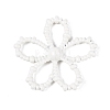 Spray Painted Alloy Flower Multi-Strand Links PALLOY-Q464-01A-2