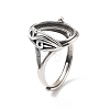 Adjustable 925 Sterling Silver Ring Components STER-C011-07AS-1