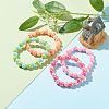 Opaque Acrylic Beads Stretch Bracelet for Kids BJEW-JB06503-2