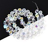 Electroplate Glass Beads Strands EGLA-T021-21B-2
