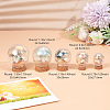5 Sets 5 Style Round Iridescent Glass Dome Cover AJEW-DR0001-08-2